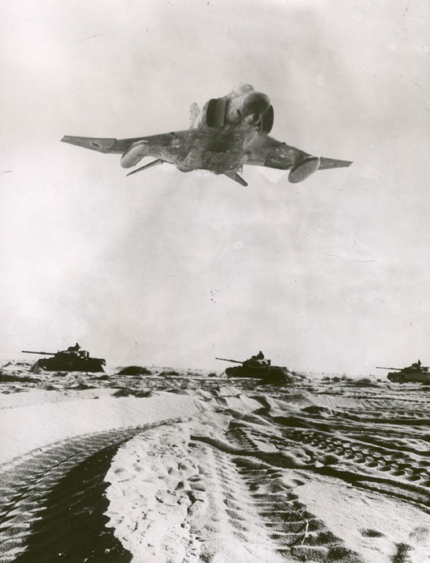Israeli Air Force F-4 Phantom during the Jom Kippur War in 1973.