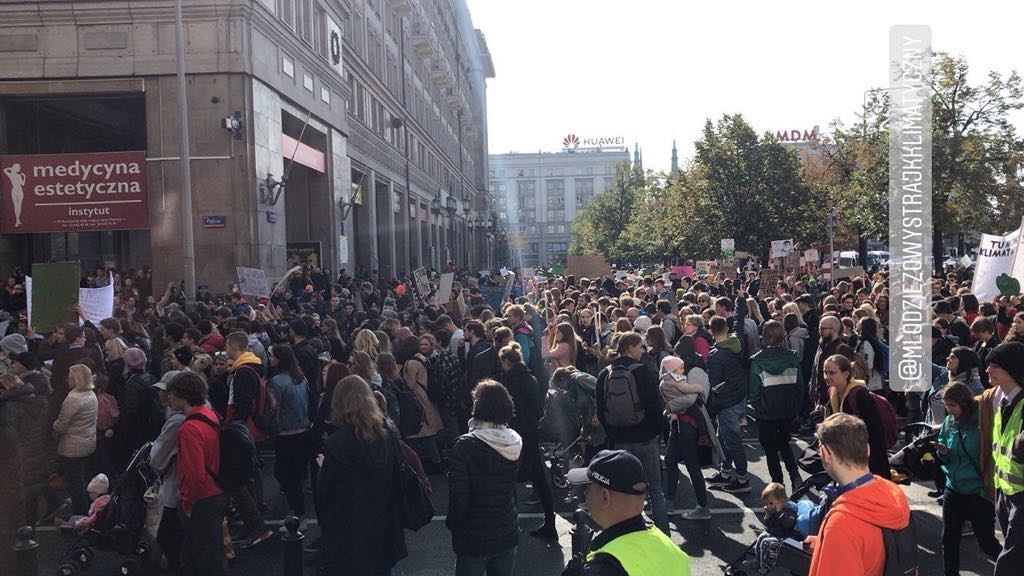 Młodzieżowy Strajk Klimatyczny w Warszawie